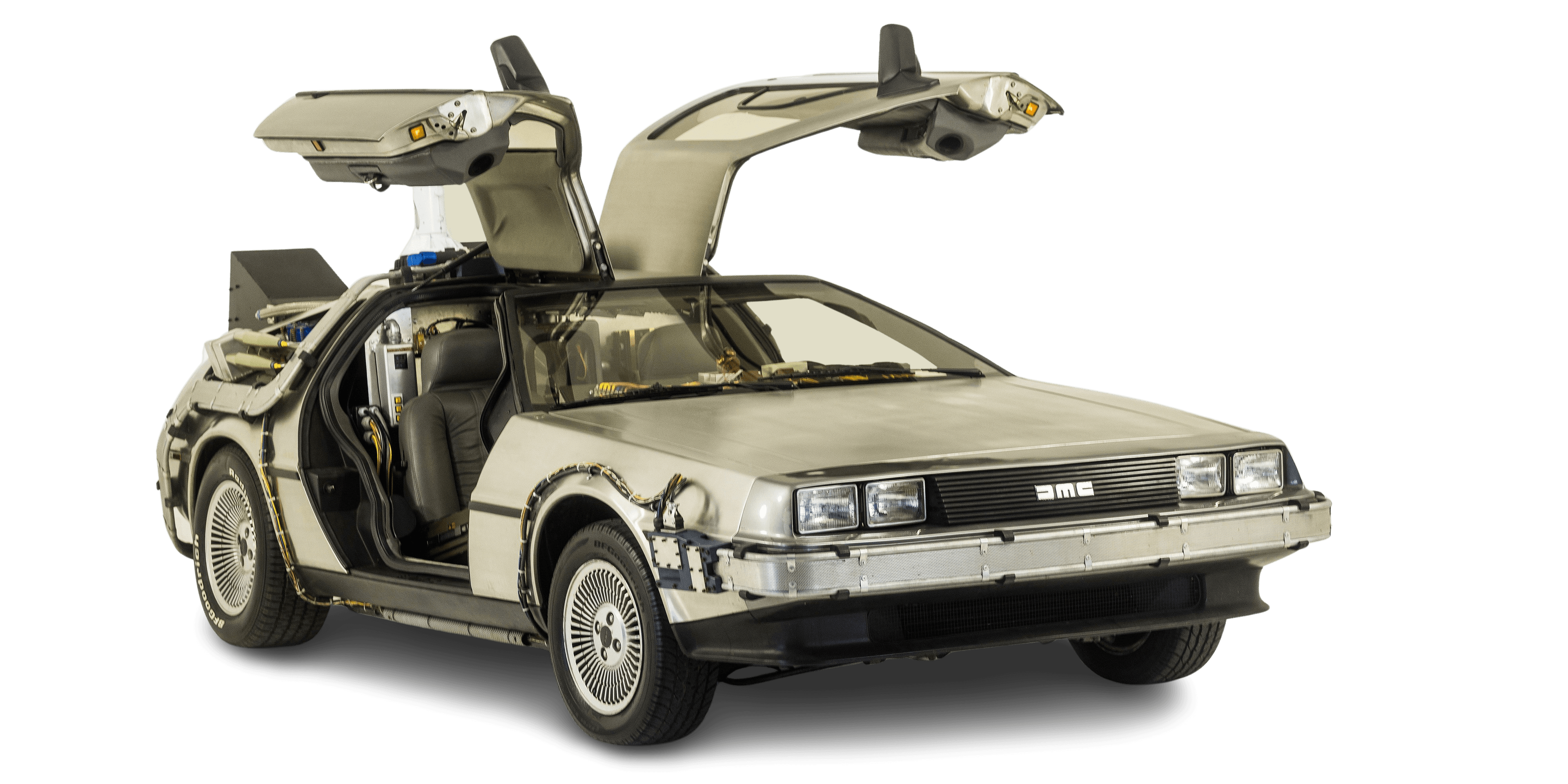 DeLorean time machine from Back to the Future