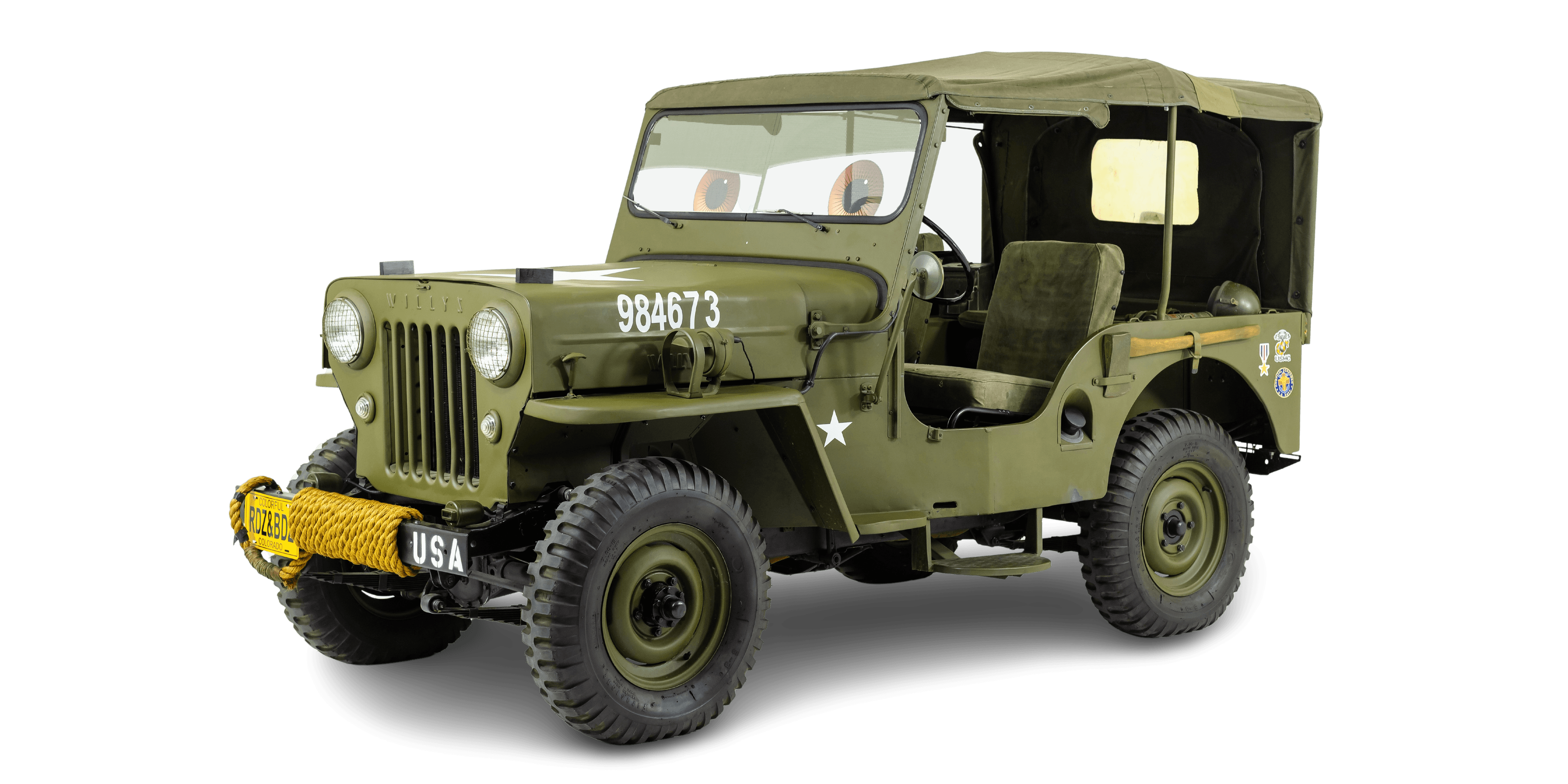 Sarge 1955 Willys Jeep from Pixar's Cars