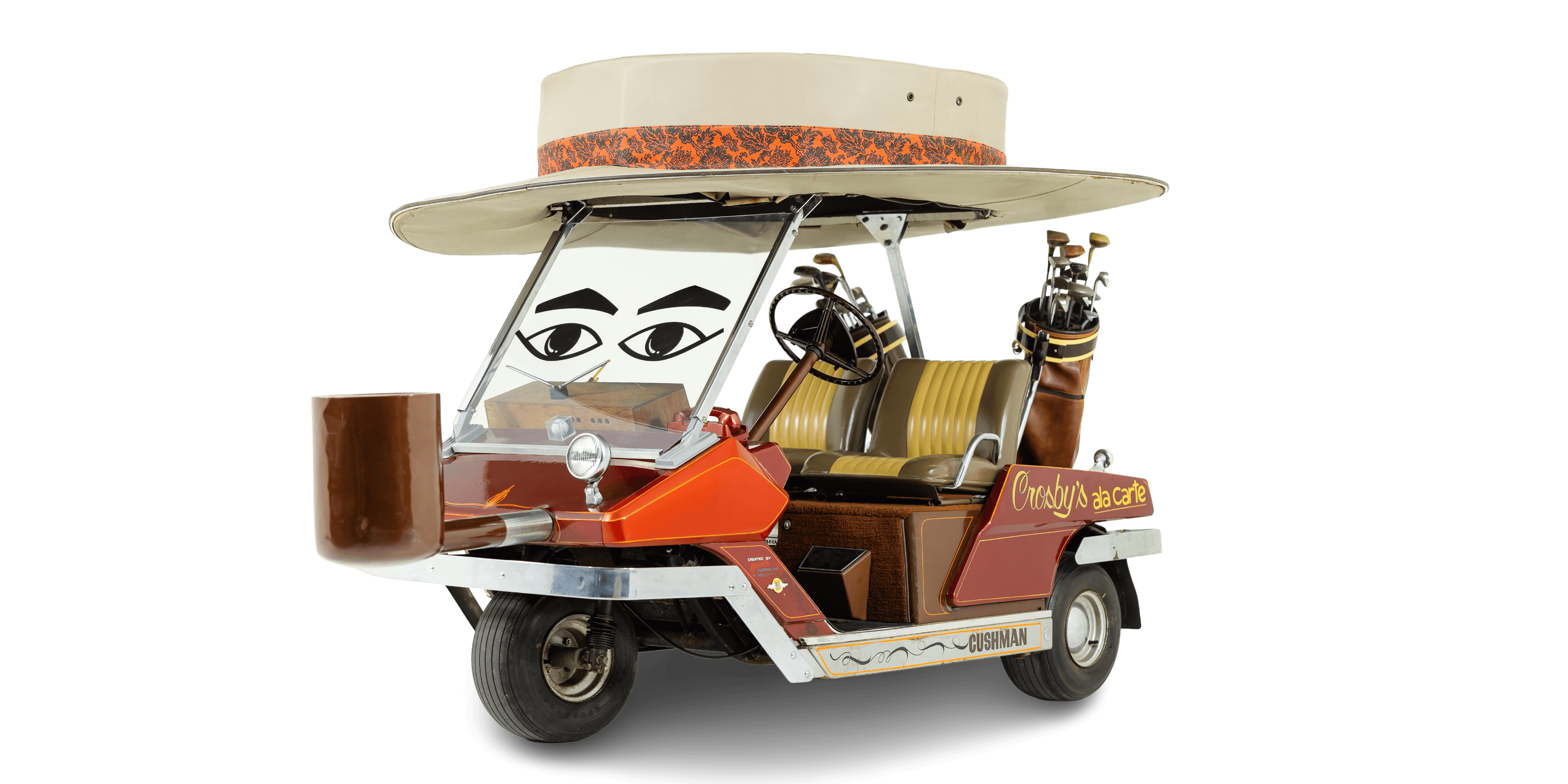Custom golf cart owned by Bing Crosby